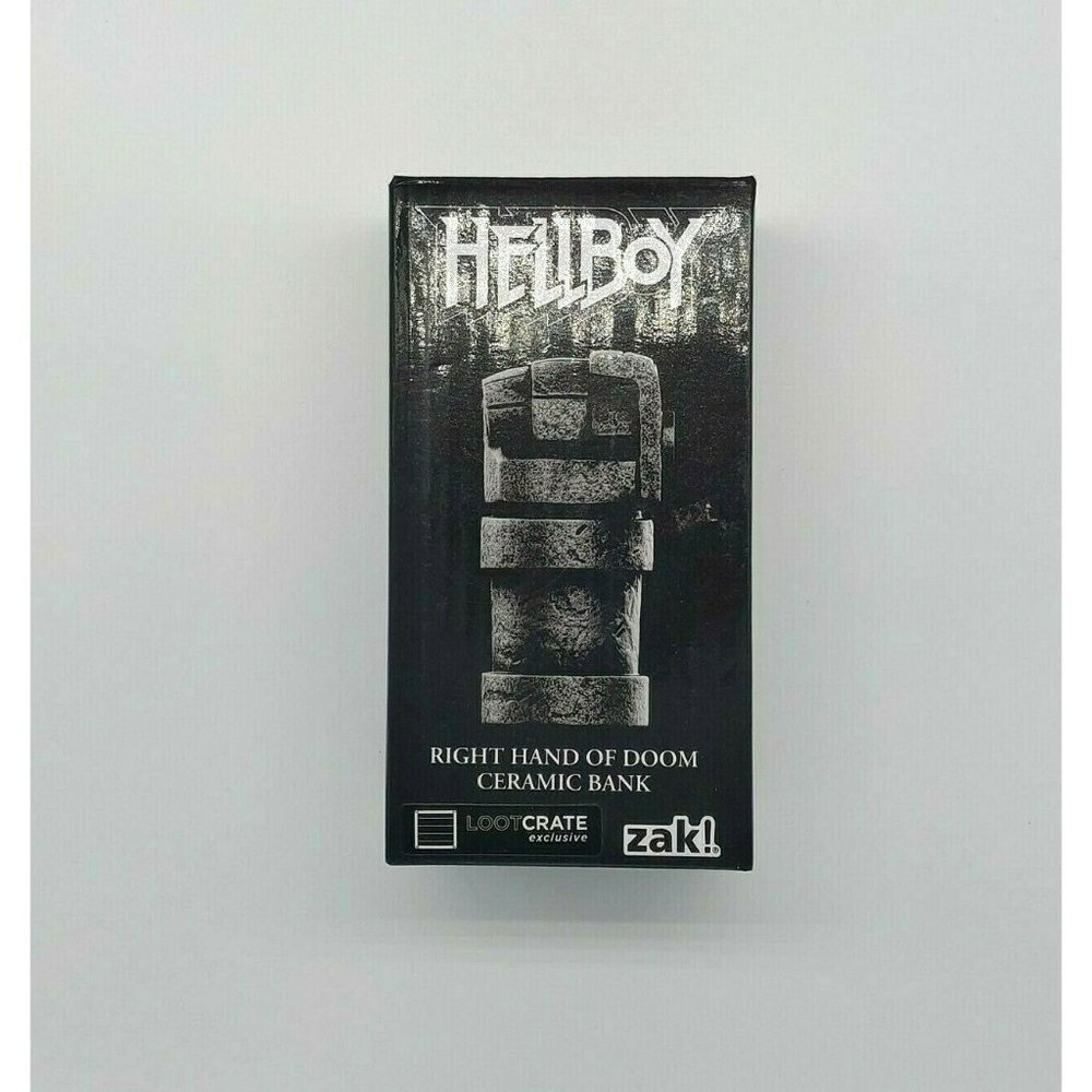 Hellboy Red Right Hand of Doom Ceramic Money Bank Loot Crate New In Box